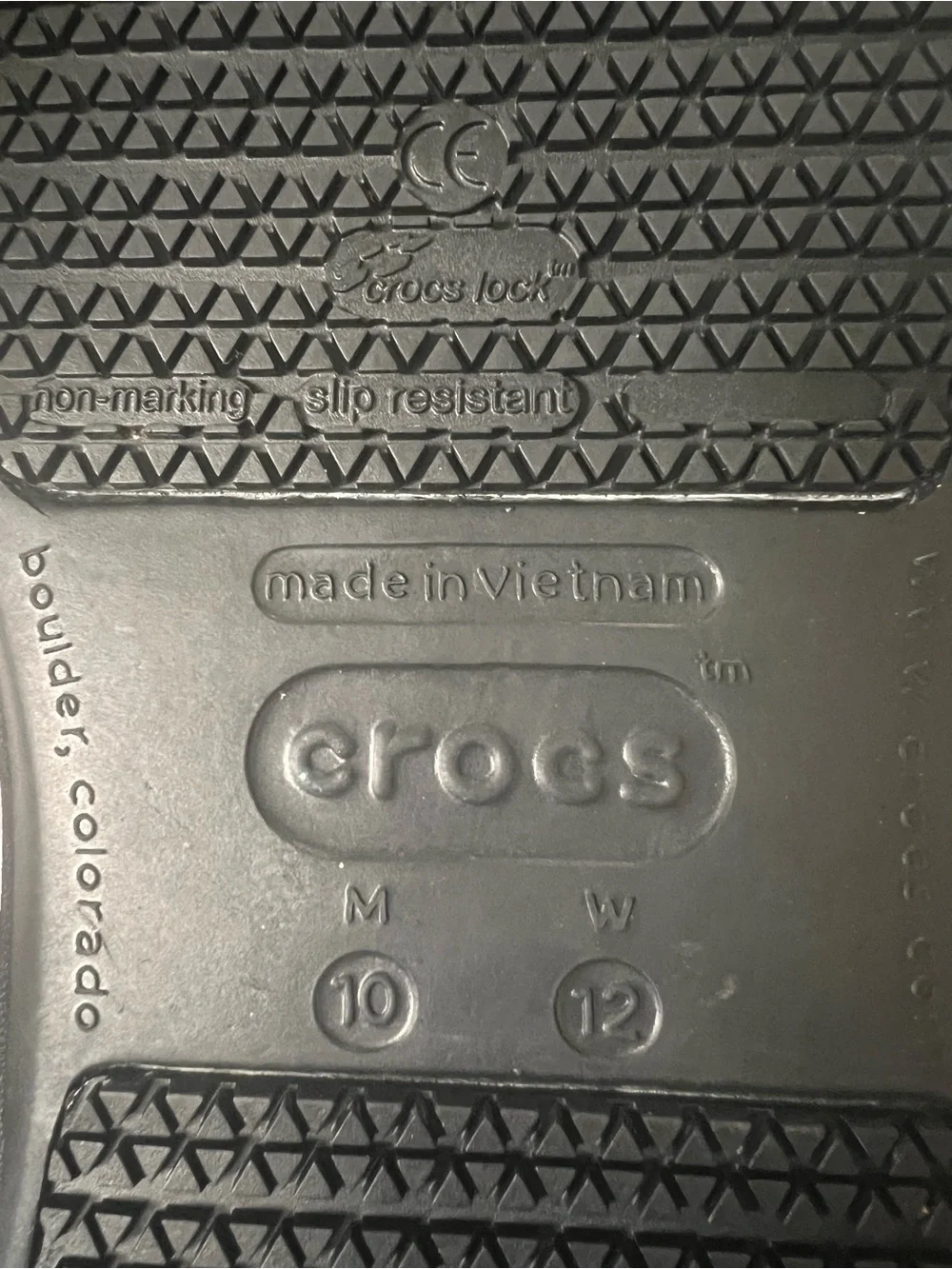 Crocs At Work Bistro Slip Resistant Clogs Black Men’s 10 Women’s 12 NWOB